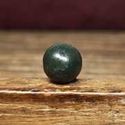 西亚几百年墨绿色老玛瑙圆珠12.2老珠子星月金刚菩提手串念珠配饰