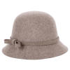 帽子中老年户外纯羊毛盆帽欧美英伦风，女士礼帽秋冬季保暖毡帽