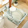 厨房台面碗碟沥水篮，水槽置物架塑料餐具，家用放碗筷滤水收纳盒碗柜