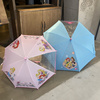 日本正版！艾莎公主雨伞网红拱形透明女童宝宝可爱超轻长柄晴雨伞