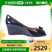 香港直发SALVATOREFERRAGAMO菲拉格慕蝴蝶结鱼嘴坡跟鞋0539742