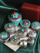 藏饰品尼泊尔戒指饰品，收纳盒中国风西藏手工民族，风复古掐丝首饰盒