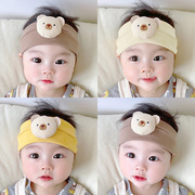 夏季薄款婴儿帽子0-1岁男女宝宝发带囟门帽新生儿胎帽卤门气门帽