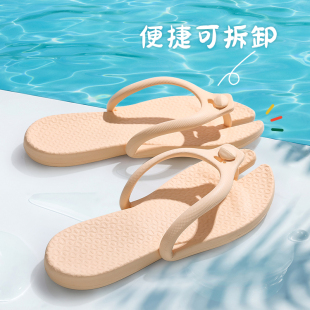 轻巧便携可折叠柔软更舒适防水防滑折叠拖鞋