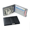 韩版十字纹短款男士美金夹不锈钢钱夹，男信用卡证件包欧美(包欧美)男包