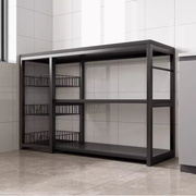 餐边柜厨房置物架不锈钢，橱柜现代简约落地储物家用多功能收纳柜
