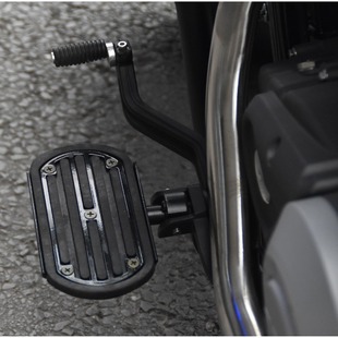 摩托车脚踏板适用于奔达灰石300前脚蹬加宽长改装排挡杆刹车踏板