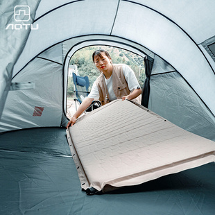 户外露营防潮垫加厚内地垫，野营自动充气睡垫帐篷床垫子家用打地铺