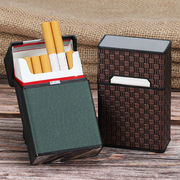 烟盒20支装粗支整盒装创意皮革烟盒男女士超薄便携磁吸抗压防潮