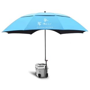 金威姜太公垂钓鱼伞2.2米万向防雨双层防晒2米折叠超轻渔具遮阳伞