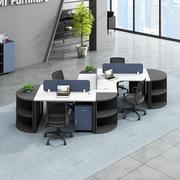 简约现代创意办公家具办公桌椅，组合36人屏风职员工位电脑桌卡座