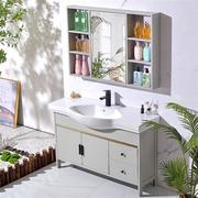 碳钢落地式浴室柜家用洗手间，洗漱台碳纤维，厕所洗手盆洗面台盆超窄