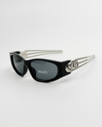 404的店韩版金属连体时髦墨镜ins网红同款太阳眼镜防紫外线男女潮