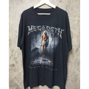 Megadeth重金属摇滚乐队周边专辑封面欧美炸街头短袖男女复古T恤
