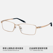 日本夏蒙眼镜框男款Z钛纯钛大脸超轻商务方形近视全框眼镜架27033