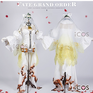 三团尾款ICOS尼禄花嫁二破fgocos婚纱fate礼装满破cosplay服装女