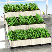 家用种植箱阳台花盆长方形室外特大蔬菜种菜盆，种菜箱家庭塑料花槽