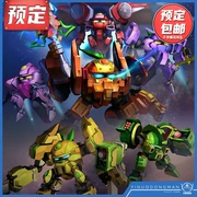 壹理创玩 拼装玩具国创机甲 果宝特攻 菠萝 香橙 小果战宝合体GBH