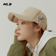 mlb男女硬顶棒球帽，经典情侣刺绣，侧标遮阳鸭舌帽cp16