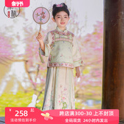 汉服女童春装宝宝中国风格格服套装儿童刺绣马面裙女孩超仙两件套