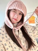 韩国ins风纯色保暖护耳针织帽，子女秋冬毛线，帽时尚加厚飞行雷锋帽