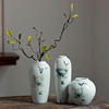 手绘粉彩陶瓷花瓶景德镇现代中式博古架轻奢创意，家居装饰插花花器