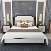 轻奢实木床白色1.5m单人床新中式软包储物婚床现代简约主卧1.8米