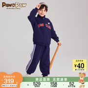 PawinPaw卡通小熊童装24春季男女童运动卫衣套装儿童卫衣卫裤