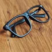 韩版眼镜框无镜片潮人男女复古眼镜架，眼睛平光镜黑框架眼镜