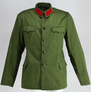 中老年人秋冬保暖外套复古加厚军绿色老式上衣，560岁褂子怀旧夹克