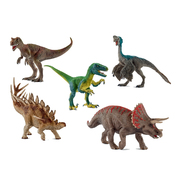 侏罗纪时代恐龙情景套装沙盘游戏模型 幼儿童益智玩具七色花幼教