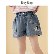 贝蒂女童洋气牛仔短裤夏装，2022韩版儿童女大童薄款外穿裤子潮
