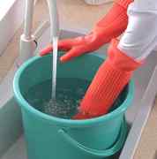刷锅洗碗手套女厨房耐用型防水手套加长款多功能硅胶洗碗手套家用