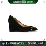 香港直邮SALVATORE FERRAGAMO 女士黑色坡跟鞋 0591371