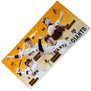 日本NPB读卖巨人棒球队GIANTS超大号纪念毛巾浴巾球迷垒球