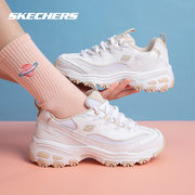 Skechers斯凯奇绑带女鞋夏季熊猫鞋小白鞋休闲鞋运动鞋