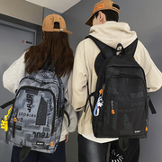 潮酷双肩包男士大容量日系背包女初中生高中大学生电脑背包旅行包