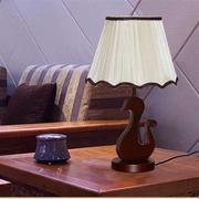中式现代木质台灯创意复古卧室床头书房阅读装饰酒店工程中古台灯