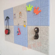 北欧小方格毛毡留言板墙，贴照片墙背景，板幼儿园作品软木板展示板