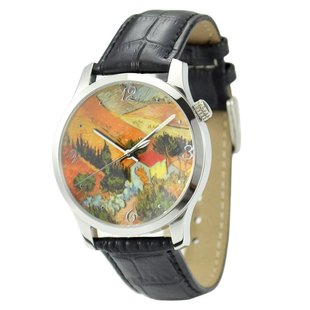 NANGL原创设计百搭纹理风景男女通用设计感轻奢极简撞色国产腕表