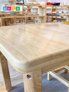 销幼儿园实木桌椅橡木小方桌儿童培训早教桌椅游戏桌课桌椅厂