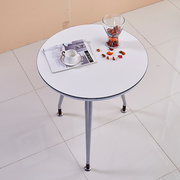 小型会议桌 圆形茶几 现代简约2/3人接待洽谈桌 简易圆形会客桌