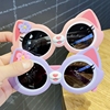 儿童太阳镜女童偏光墨镜可爱小花猫咪女孩宝宝硅胶眼镜防紫外线潮