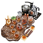 实木茶盘家用功夫茶具套装电磁炉分体小型现代简约茶台带烧水中式