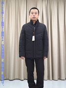 立领羽绒服男 黑色水貂领 普洛克 鸭绒75+商务休闲防寒外套