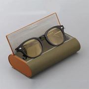 多格眼镜盒pu皮复古手工，眼睛盒近视眼镜收纳盒多付便携太阳墨镜盒