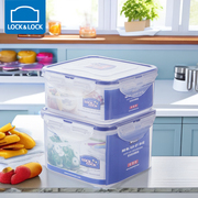 乐扣乐扣塑料保鲜盒正方形食品级密封盒透明冰箱食物收纳盒HPL855