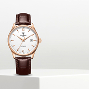 上海钻石手表男机械表，自动时尚国表防水皮带3130腕表简约男士手表