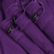 葡萄紫340g高克重紫色卫衣香芋紫初秋圆领重磅纯棉男女纯色长袖潮