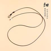 DIY挂绳翡翠玉佩吊坠绳子男女项链绳锁骨颈链蜜蜡挂脖子黄金银饰